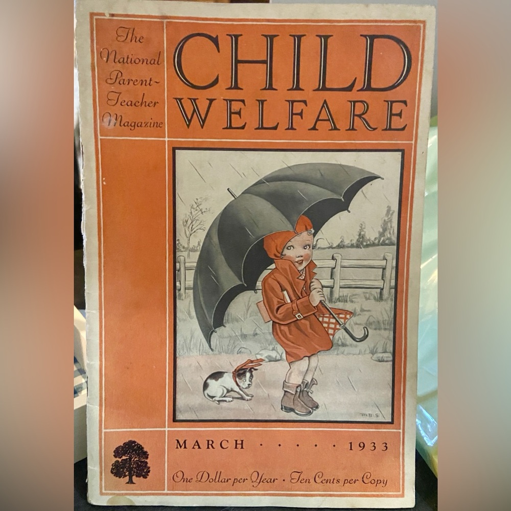 Vintage Child Welfare Magazine Issue From March 1930 Paper Ephemera Teachers